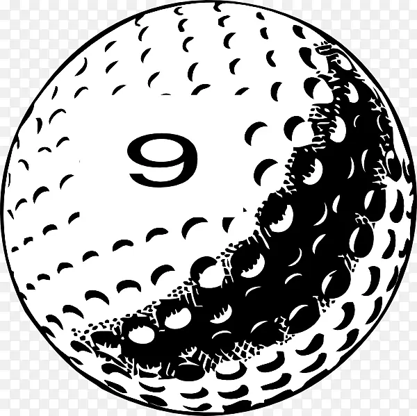 高尔夫球图形绘图.球