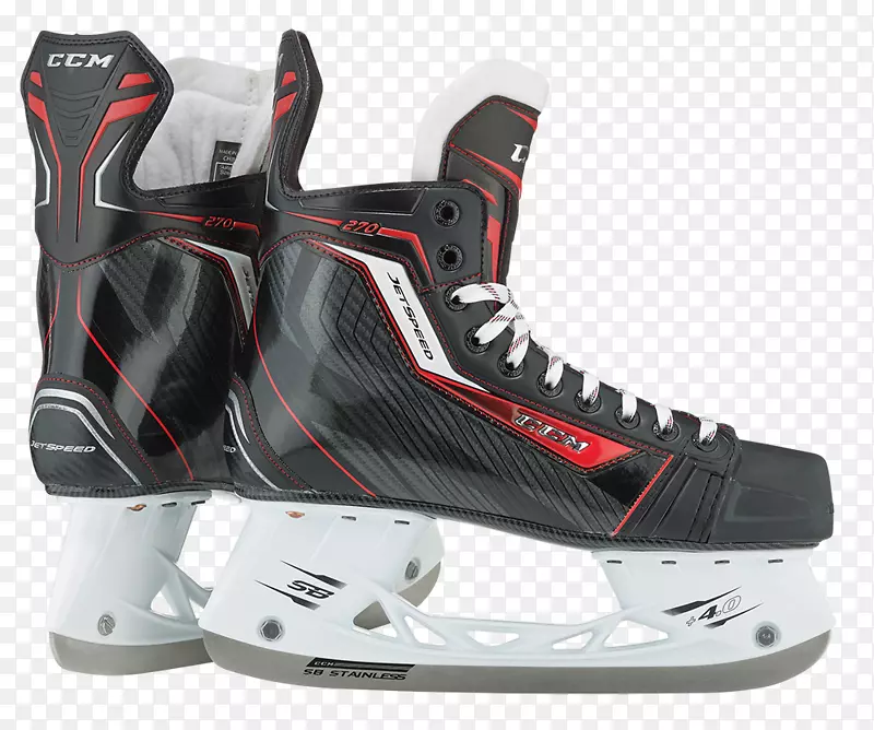 CCM冰上冰鞋CCM速滑280高级冰球冰鞋ccm喷气速度280 le黑色高级冰球冰鞋