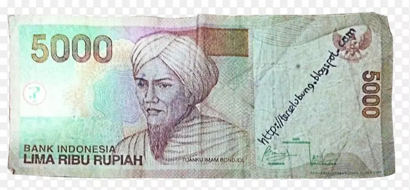 钞票货币印尼卢比行字体-钞票
