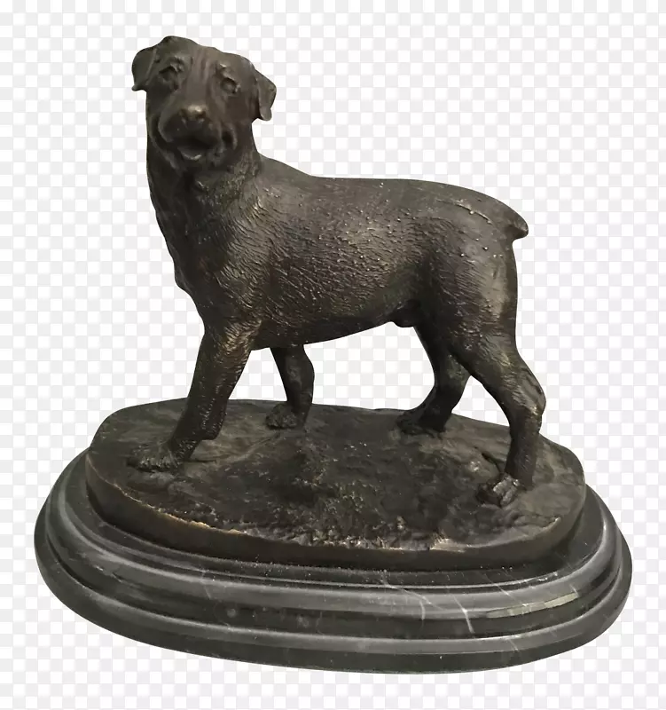 罗威勒犬繁殖青铜雕塑小狗