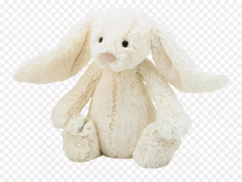 水母猫羞涩的兔子毛绒玩具&可爱的玩具水母猫乱七八糟的兔子玩具