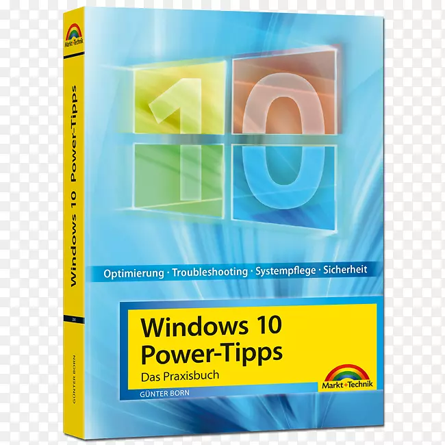 Windows 10 f高年级Markt+Technik Microsoft Windows图书-Windows 10 DVD封面