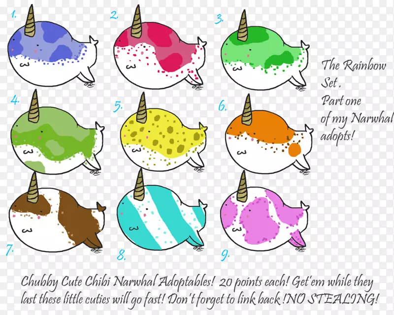 剪贴画插图海豚甲壳动物-大脑可爱