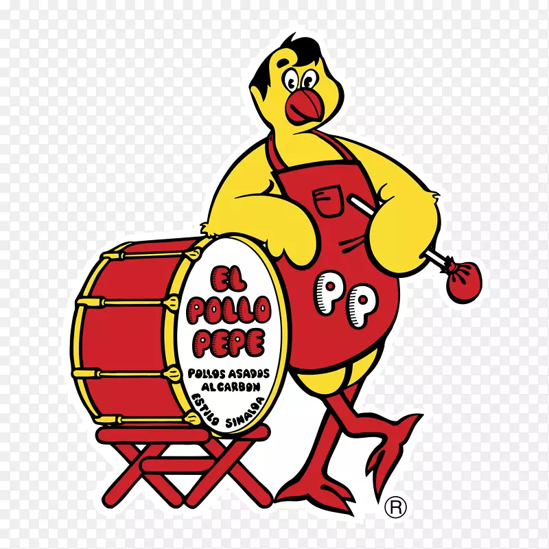 剪贴画鸡标志可伸缩图形Pollo Pepe-小鸡