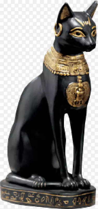 古埃及猫巴斯特特雕像-猫