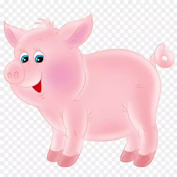 猪剪贴画露天图片可爱-猪