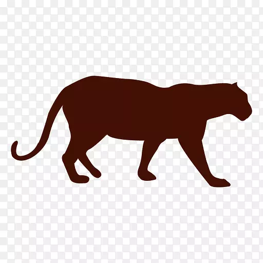 狮子黑豹猫美洲狮夹艺术-狮子