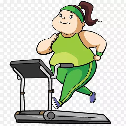 做运动的人(北极光剪贴画)锻炼身体健康图形-女性