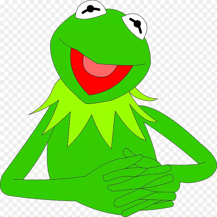 克米特青蛙剪贴画图形木偶-青蛙