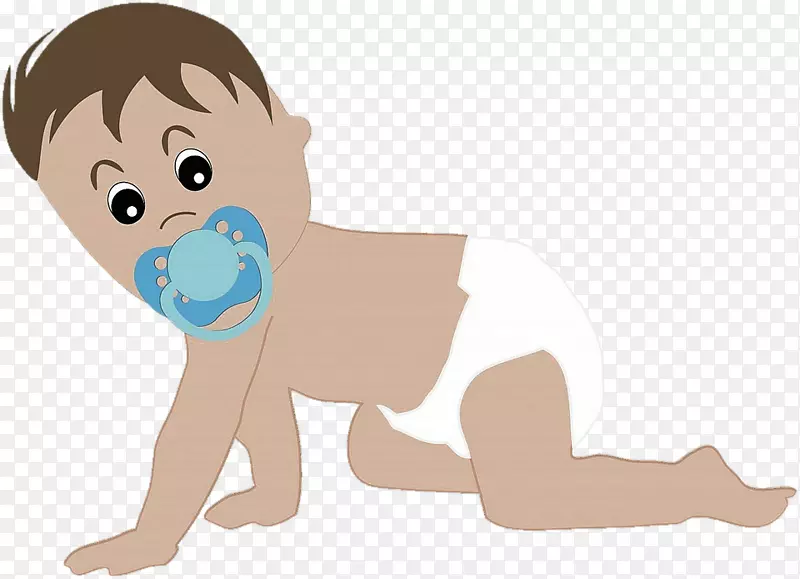 剪贴画开放式助产士婴儿形象-尿布婴儿