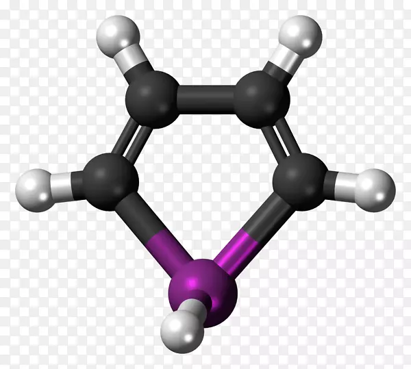 噻吩杂环化合物有机化合物吡咯亲电取代-化学式