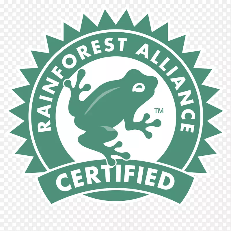 雨林联盟咖啡可持续性认证可持续农业网络-有机认证标志