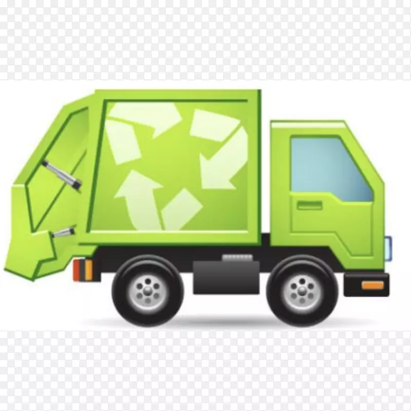 垃圾车垃圾箱和废纸篮回收-卡车