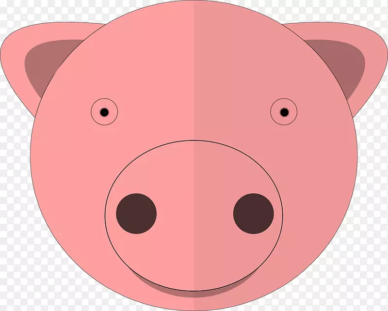 家猪剪贴画卡通形象-猪