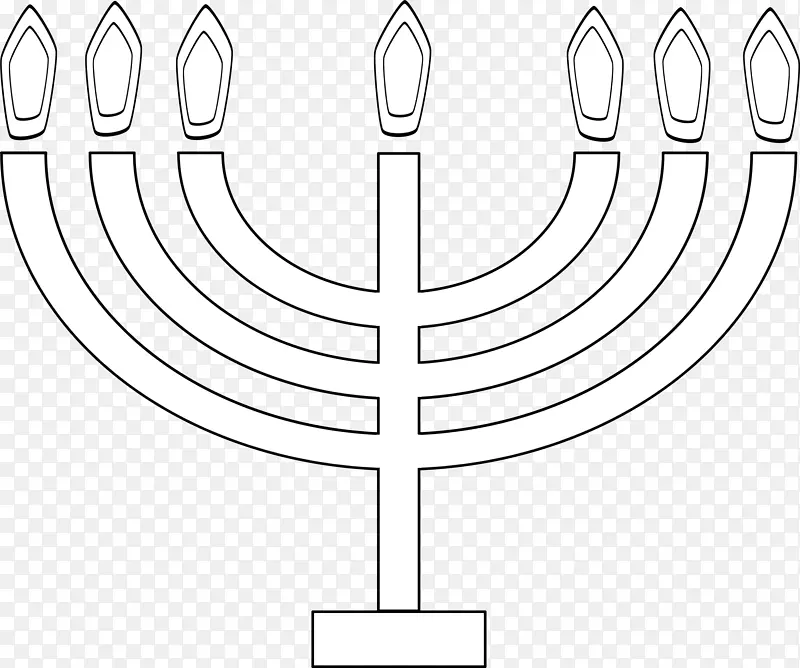剪贴画灯节像线艺术-犹太教