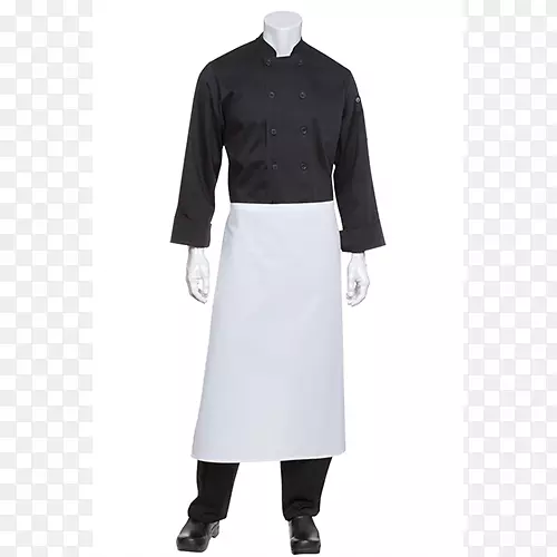 厨师制服围裙餐厅裤-黑色腰围裙