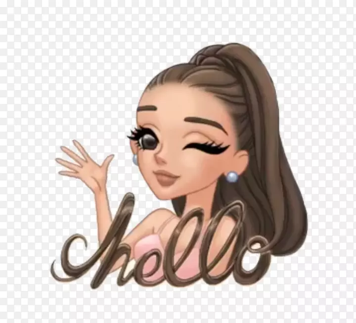 Ariana Grande emoji月色绘画图像-Ariana Grande
