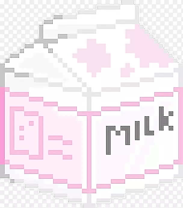 牛奶像素艺术图像剪辑艺术-牛奶