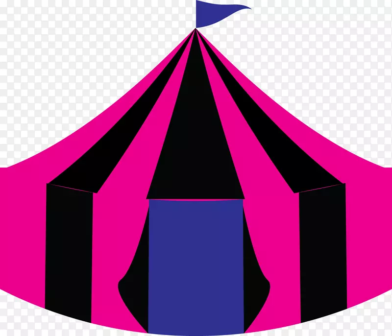 产品设计剪贴画线粉红m角马戏团帐篷