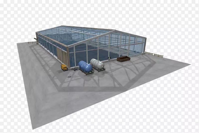 屋顶温室复合材料采光钢农业模拟器