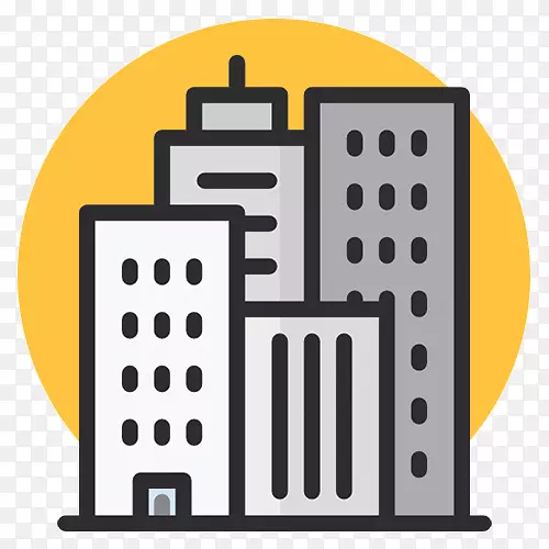 商业建筑剪贴画电脑图标管理-建筑