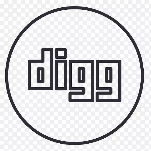 社交媒体电脑图标Digg徽标新闻聚合器-社交媒体