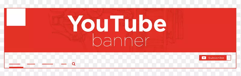 Bàner YouTube徽标png图片横幅提示-YouTube