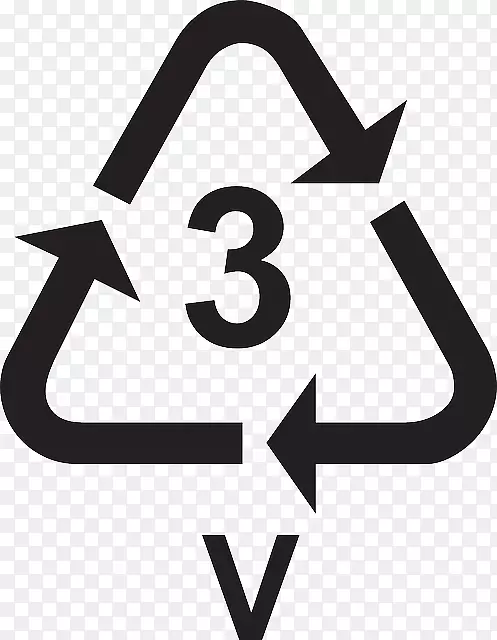 回收符号聚丙烯塑料树脂识别代码回收符号