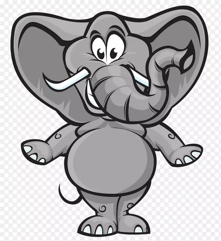剪贴画图形大象卡通图像-大象