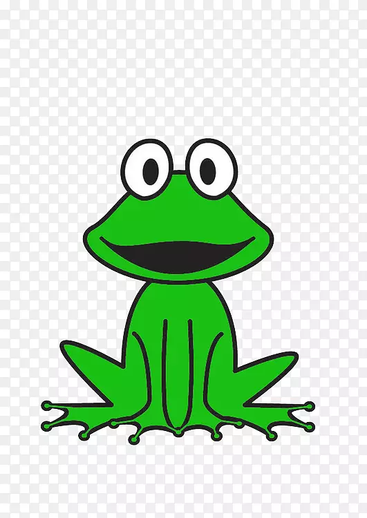 绘制青蛙图像着色书-青蛙