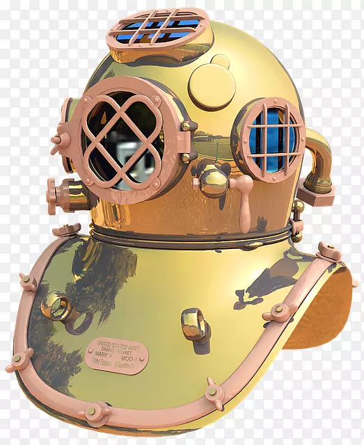 潜水头盔潜水员标准潜水服-头盔