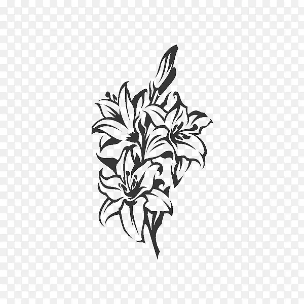 剪贴画图形花卉插图图像-花