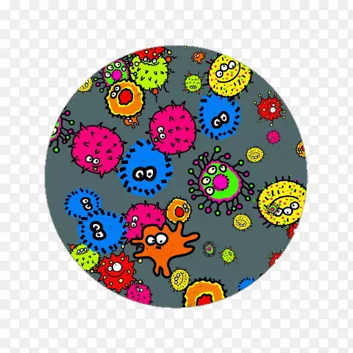 细菌微生物别针徽章服装配件细胞壁-细菌动物