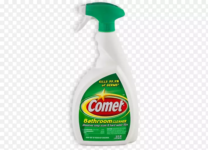 漂白剂彗星浴室清洁剂喷雾马桶清洁剂漂白剂