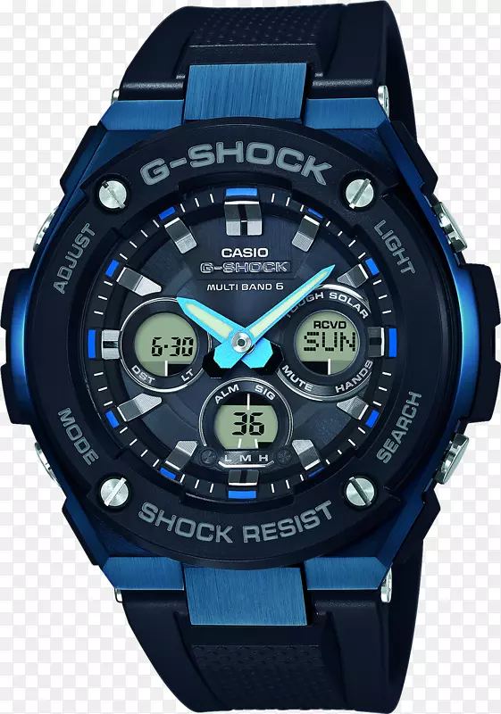 G-冲击太阳能手表卡西欧手表表带-手表
