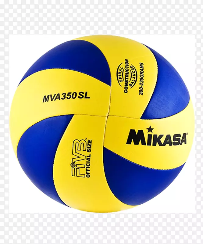 米卡萨MVA 1，5排球-尺寸1-蓝色/黄色Mikasa MVA 350排球Mikasa运动-排球