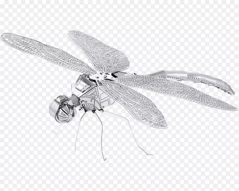 模型组件金属土蜻蜓钣金甲虫-蜻蜓