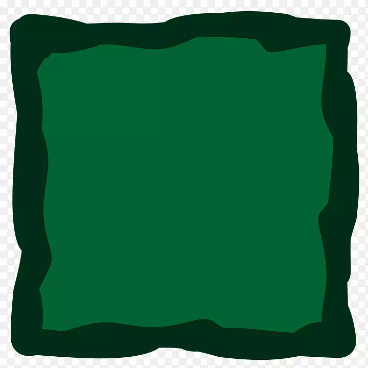 绿色矩形字体-边框方形
