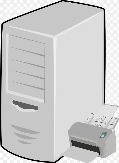 计算机服务器传真服务器剪贴画数据库服务器下载打印机