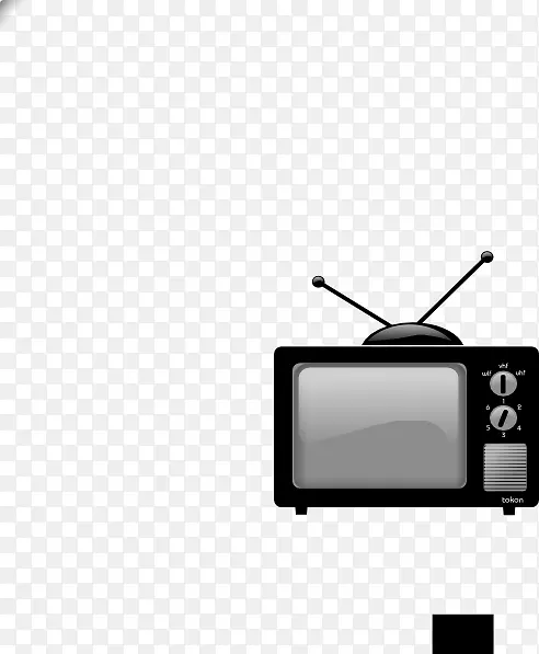 剪贴画艺术电视形象画版税-免费老式电视