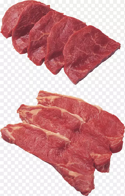 生肉、牛肉、羊肉和羊肉png图片.肉类