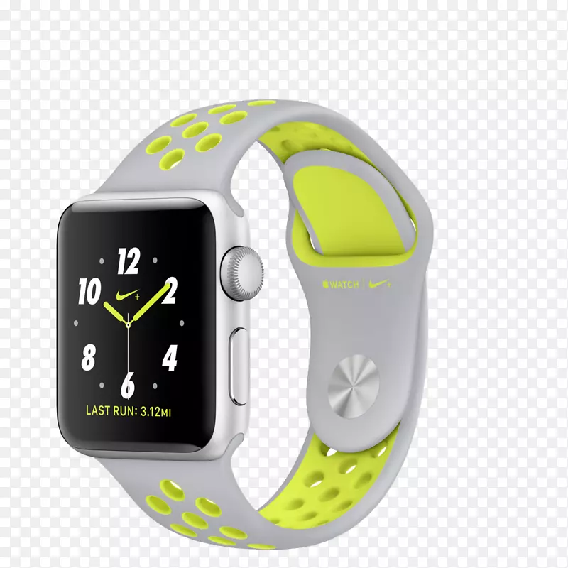 苹果手表系列2耐克+苹果手表系列3耐克+-42毫米-全球定位系统-空间灰色铝外壳-无烟煤/黑色耐克运动乐队-耐克