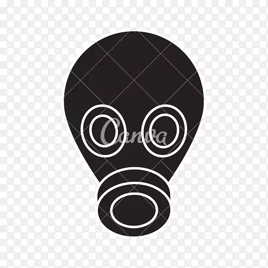 防毒面具产品设计字体防毒面具