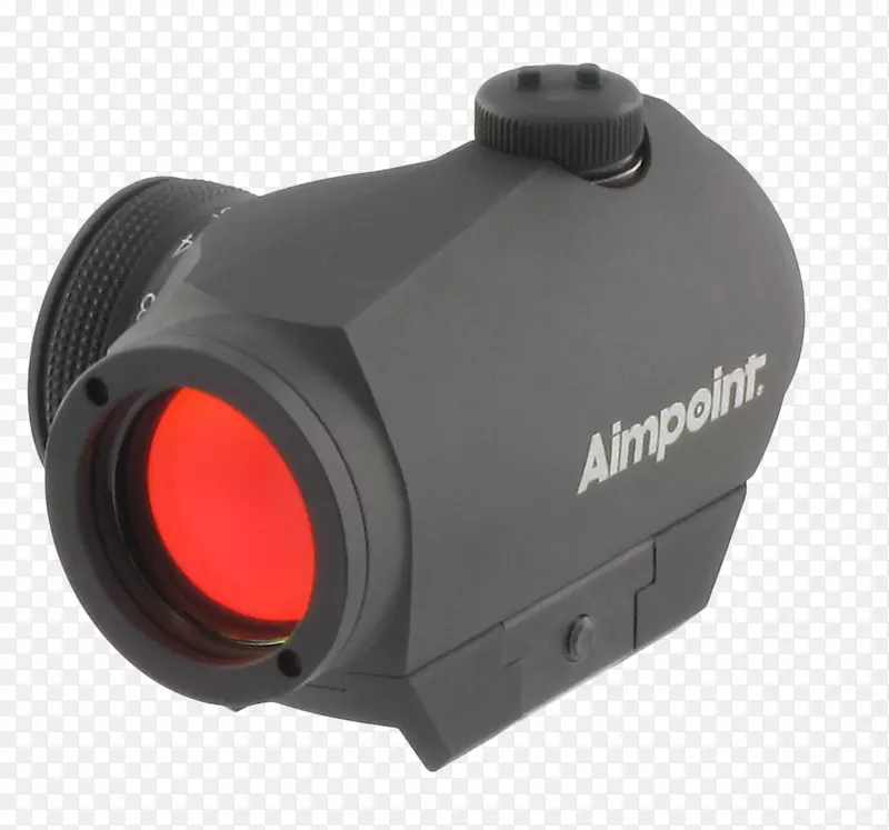 Aimpoint ab反射镜瞄准镜红色点瞄准点微型h-1 2 moa w/标准安装准直瞄准镜