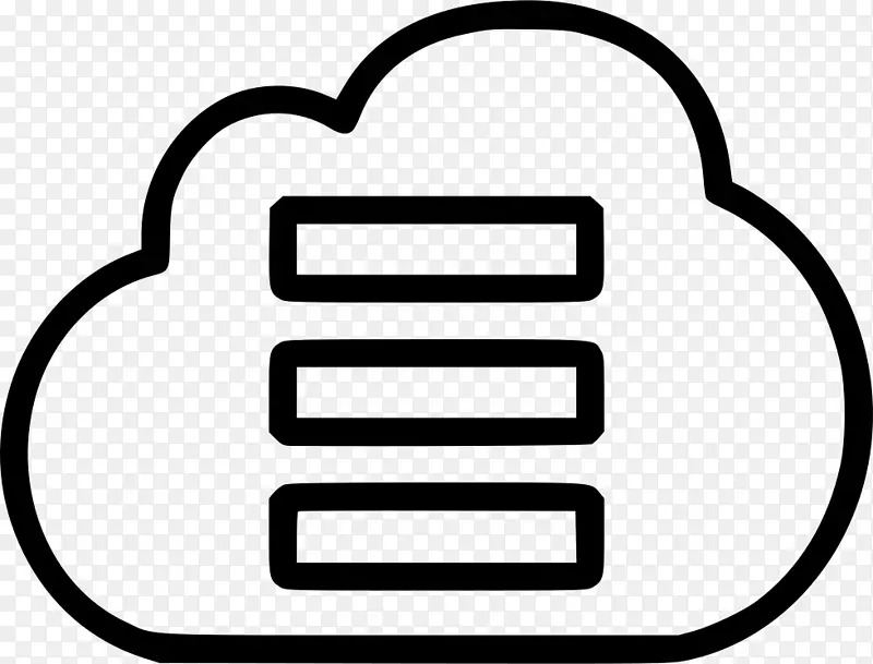 云数据库云计算计算机图标云计算