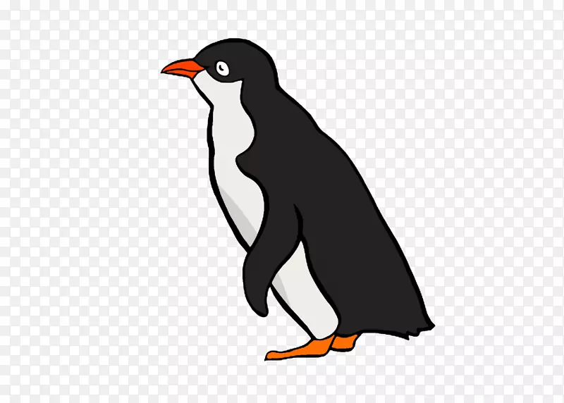 企鹅王剪贴画鸟类图形-企鹅