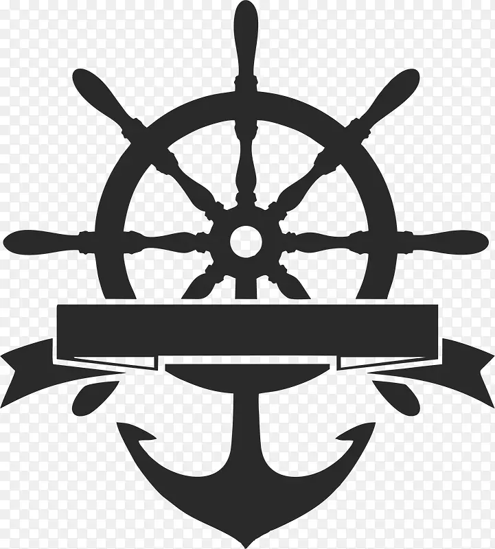 船舶车轮图形船标志-船
