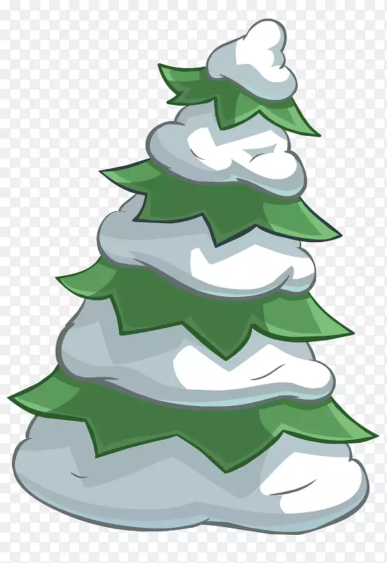 圣诞树云杉剪贴画冷杉绿色-圣诞树