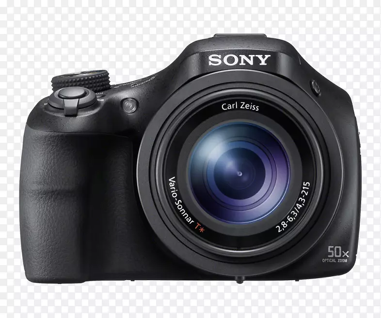 索尼数码相机-hx400v索尼数码相机hx 400 20.4 mp紧凑型数码相机-1080 p-黑色索尼点拍摄相机索尼公司-照相机