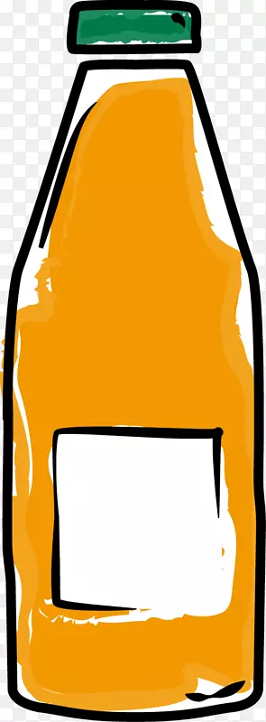 剪辑艺术汽水橙汁不含酒精饮料